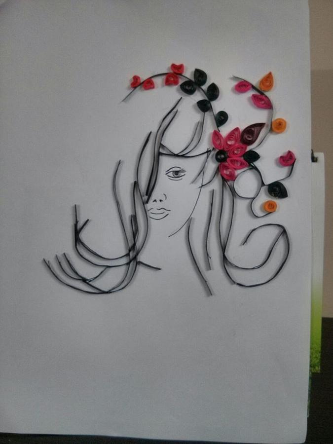 Quilled face Photograph by Sheeba Sudeep Fine Art America