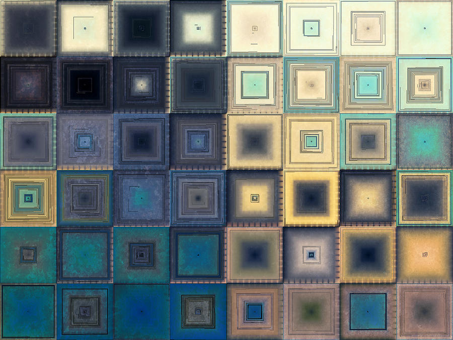 Quilted Blocks Digital Art by Shawna Rowe