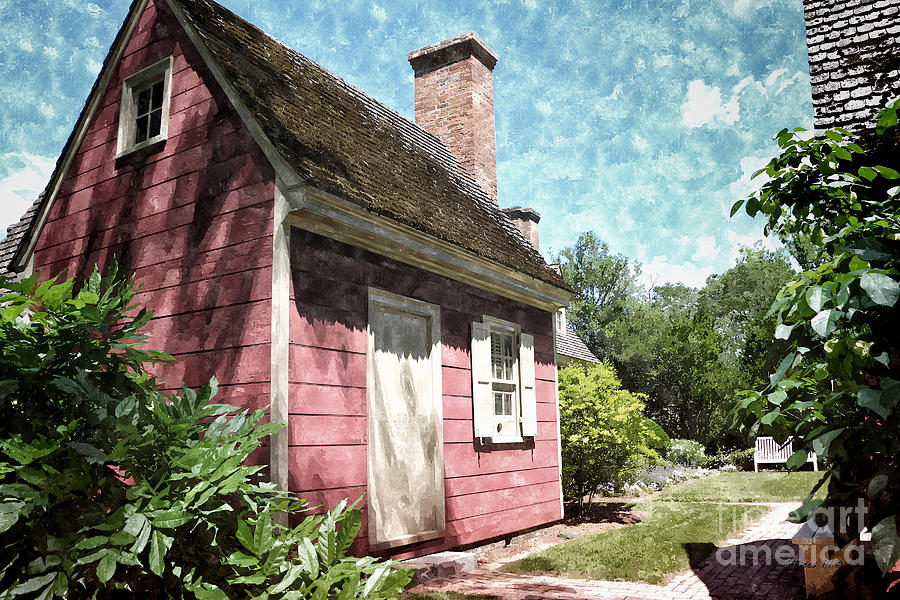 Quilters Cottage Painting by Shari Nees
