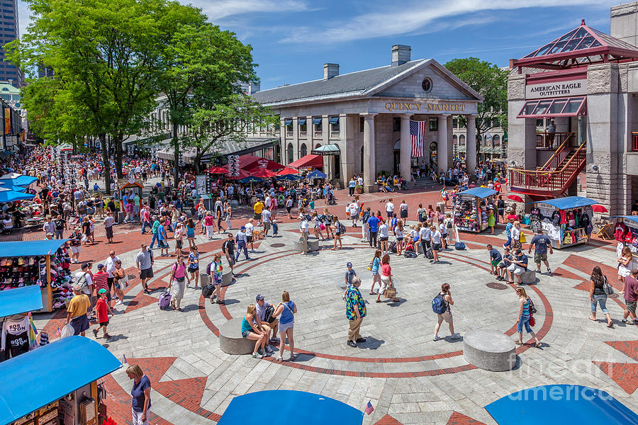 Quincy Market in Summer Photograph by Susan Cole Kelly