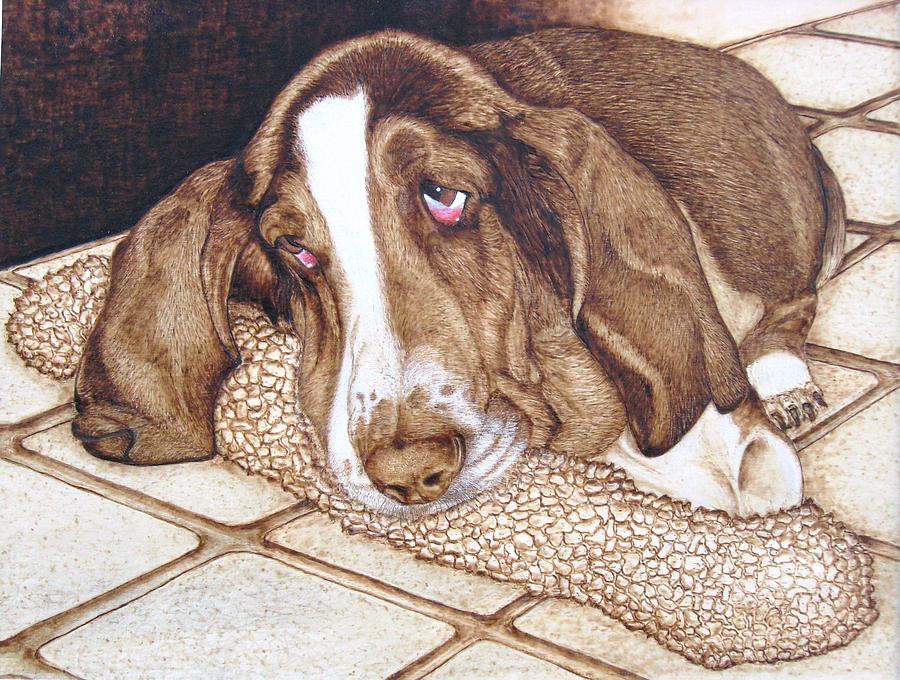 Dog Mixed Media - Quincys Time Out by Roger Storey