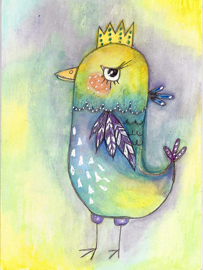 Quirky Bird Mixed Media by Margo Darretta - Fine Art America