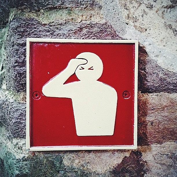 Sign Photograph - Quirky Little Warning Signs From The by Kaeman Graham