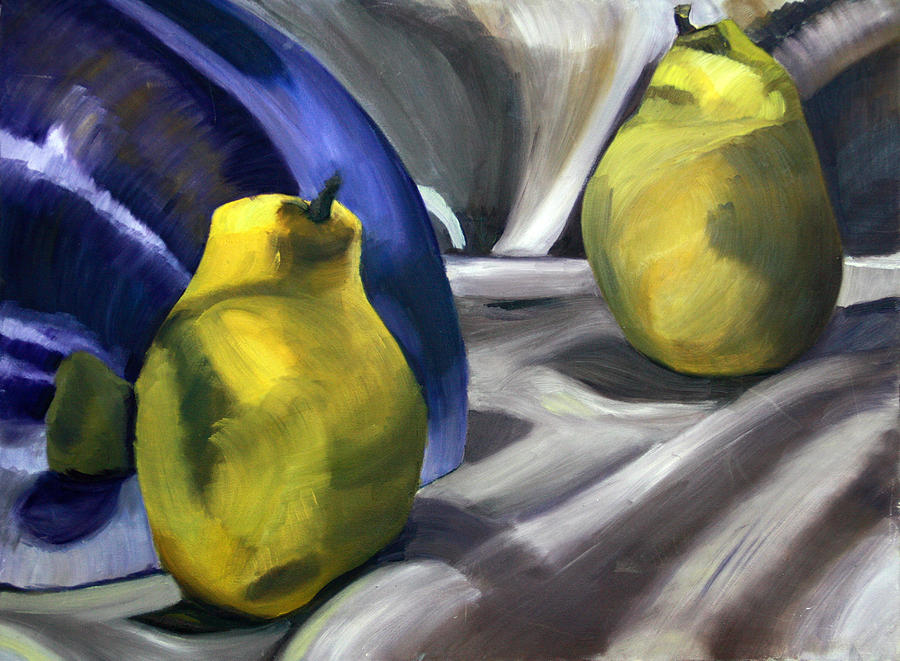 Still Life Painting - Quite a Pear by Aletha Keogh