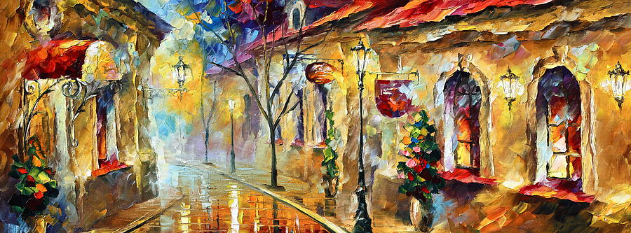 Afremov Painting - Quite Morning by Leonid Afremov Afremov Painting - Quite Morning by Leonid Afremov