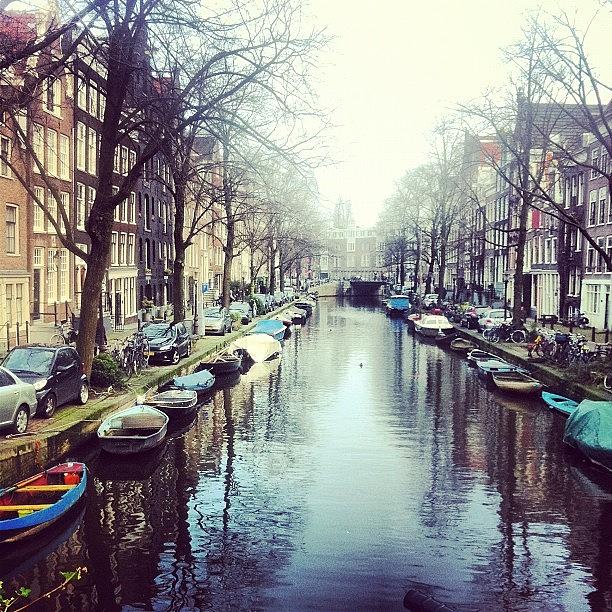 Amsterdam Photograph - Quite Sunday Early Morning In Adam by Ksenia Repina
