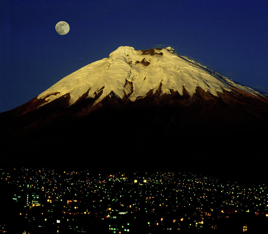 Landscape Photograph - Quito And Cotopaxi Volcano by Per-Andre Hoffmann