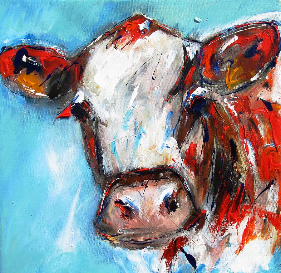 Click On Smaller Images Under Large Cow To See Some Of My Paintings And Prints Of Galway Painting by Mary Cahalan Lee - aka PIXI