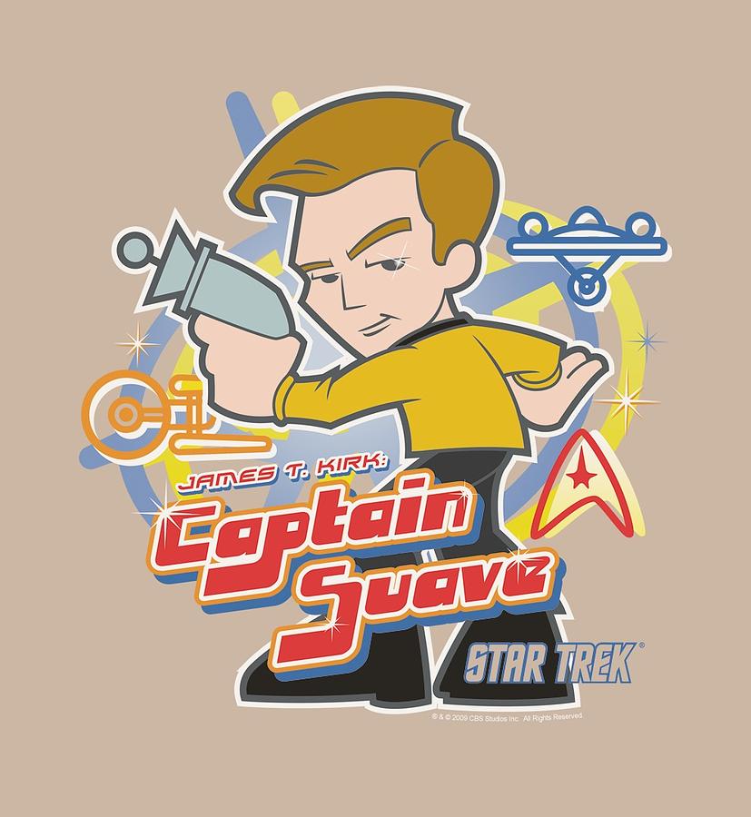 Star Trek Digital Art - Quogs - Captain Suave by Brand A