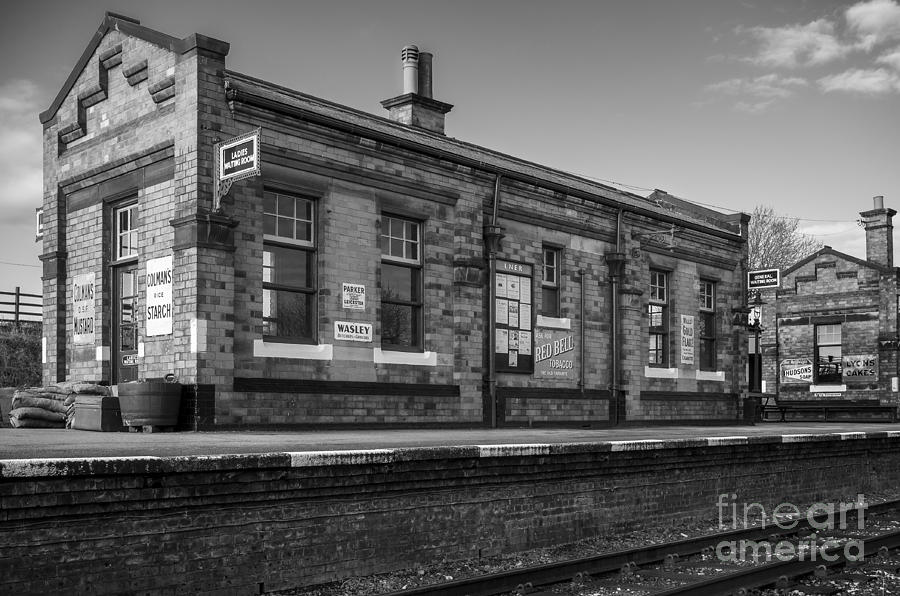 Architectural Photograph - Quorn Railway Station 2 black and white by Duncan Longden