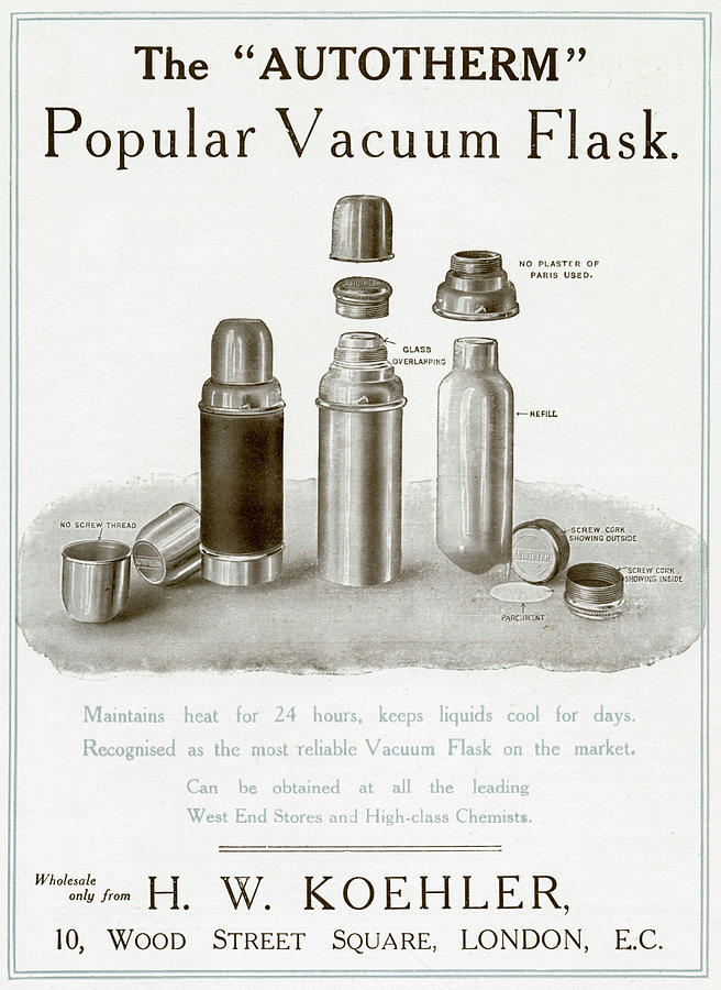 "autotherm", Vacuum Flask Drawing by Mary Evans Picture Library Fine