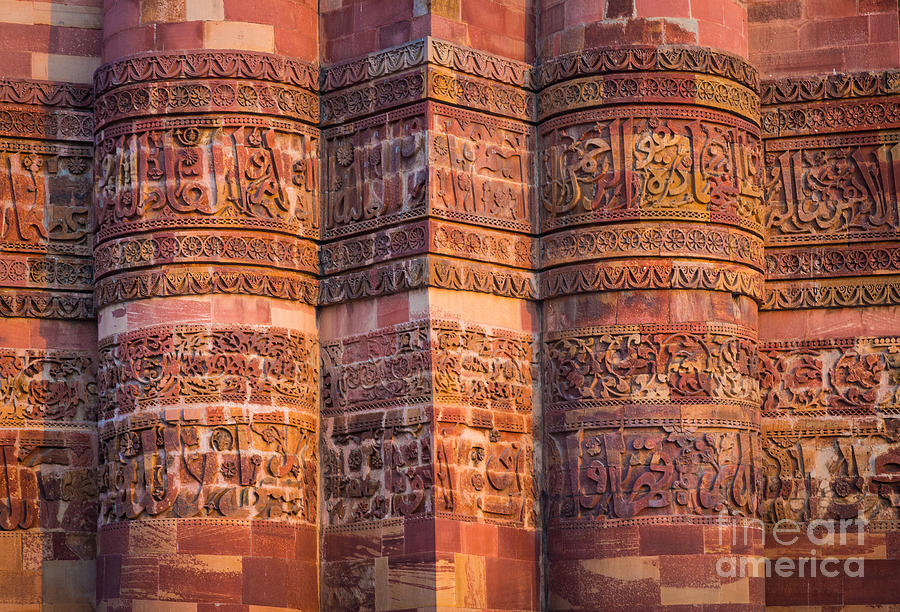 Qutab Minar Detail Photograph by Inge Johnsson