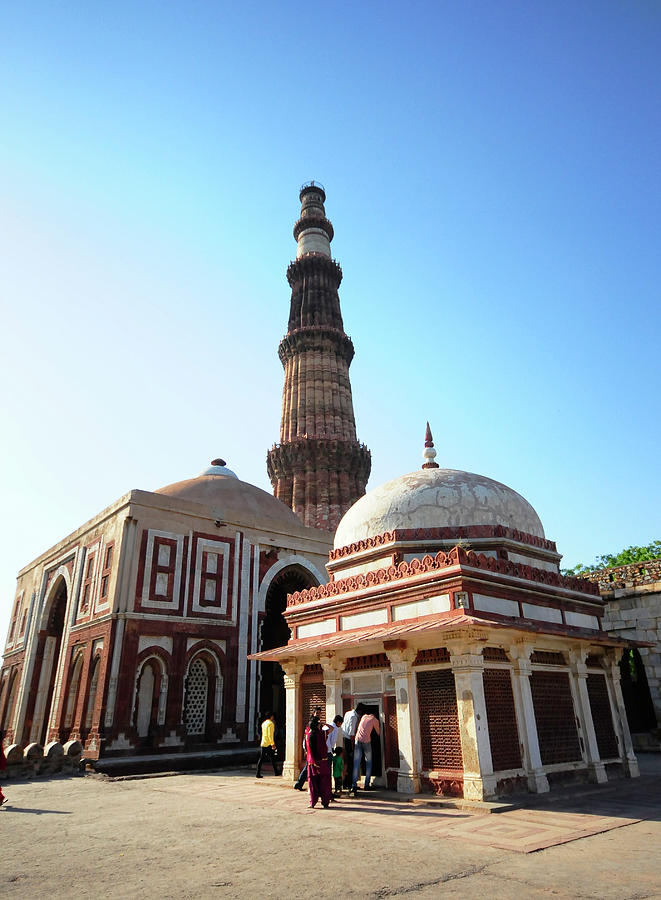 Qutub Minar With Quwwat-ul-islam Photograph by Mukul Banerjee Photography