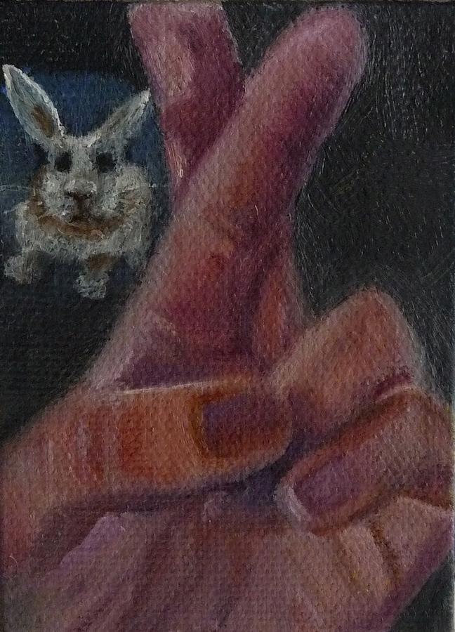 R is for Rabbit Painting by Jessmyne Stephenson