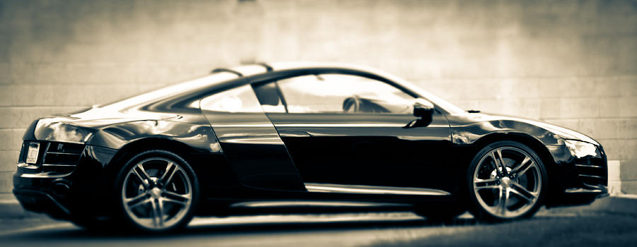 R8 Dreams in Black and White Photograph by Ronda Broatch