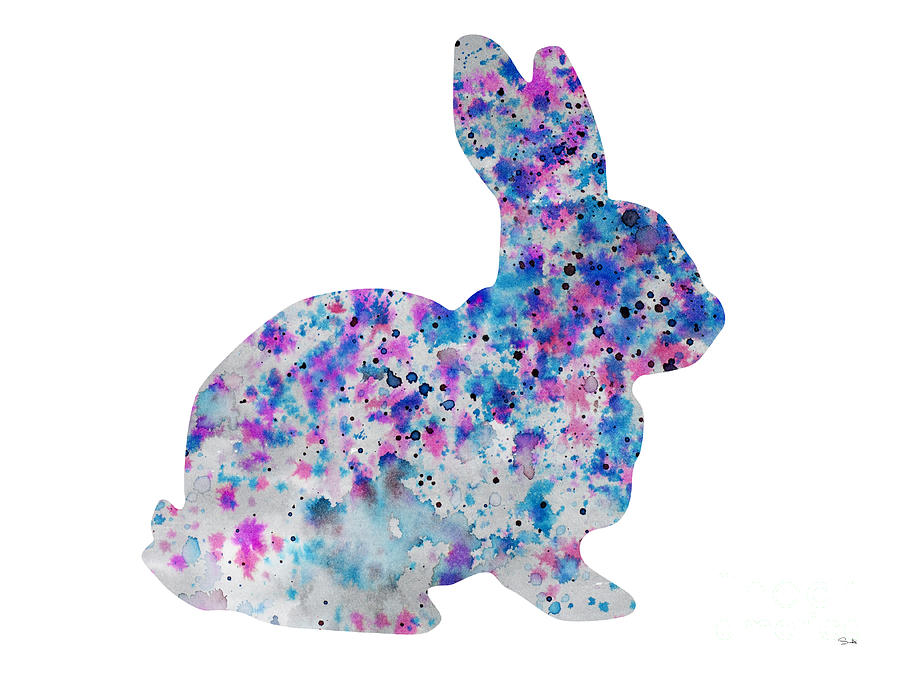 Watercolor Painting - Rabbit 2 by Watercolor Girl