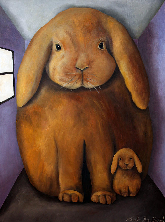 Rabbits Den Painting by Leah Saulnier The Painting Maniac