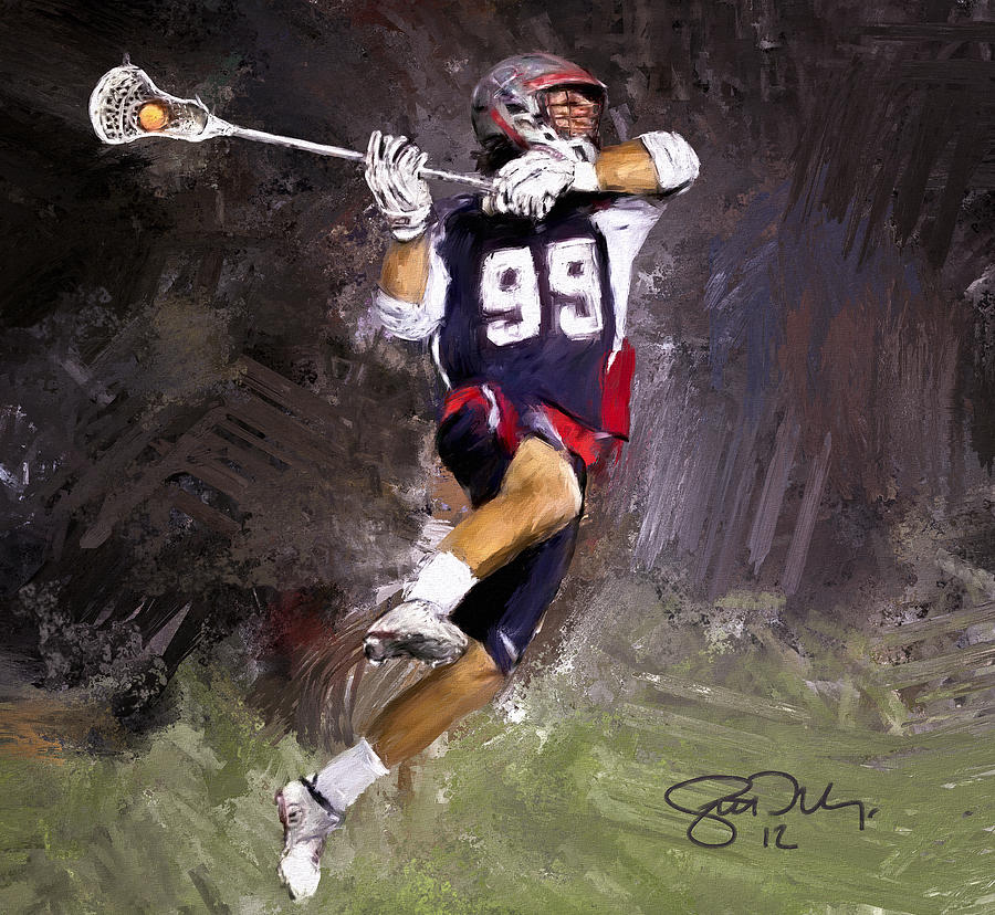 Rabil Painting - Rabil Lacrosse by Scott Melby
