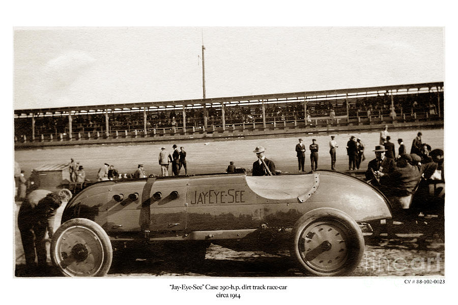 Car Photograph - Race Car Jay-Eye-See Auto Built by Jerome Increase Case 1914 by Monterey County Historical Society