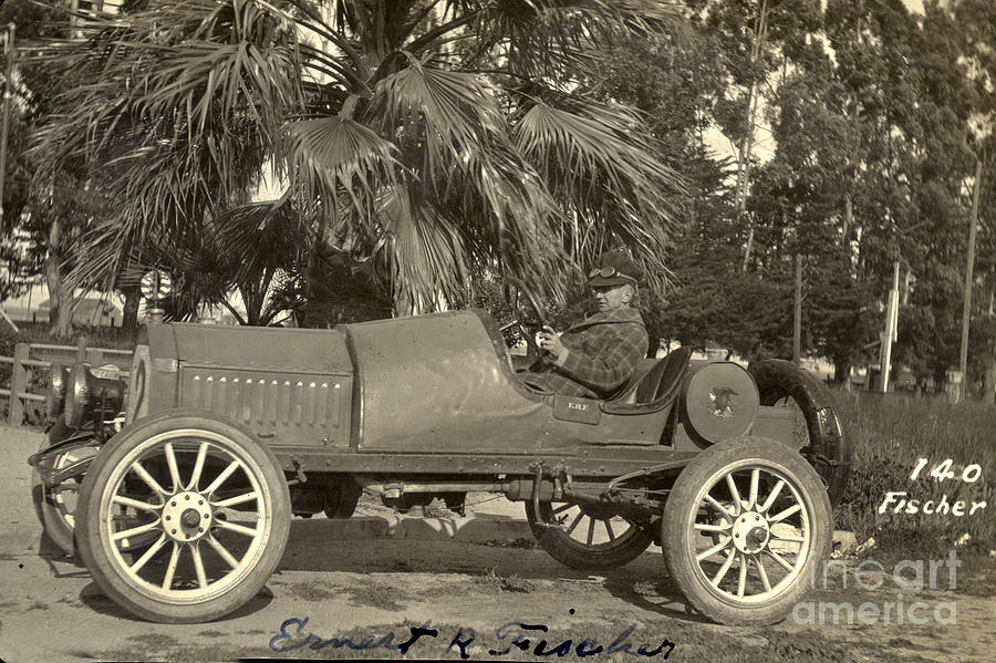 San Francisco Photograph - Race Car photo by E. R. Fischer circa 1920 by Monterey County Historical Society