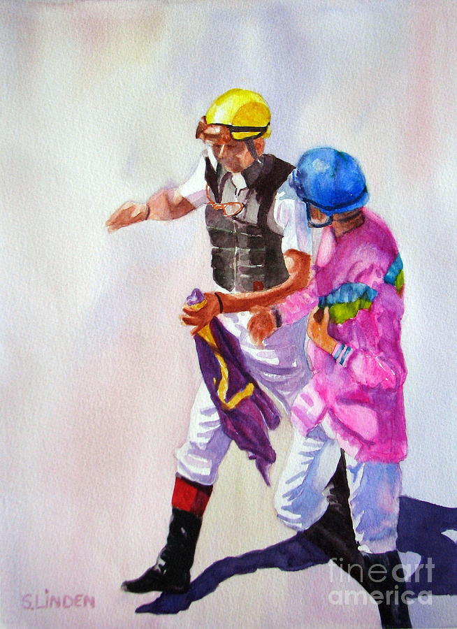 Race Rehash Painting by Sandy Linden