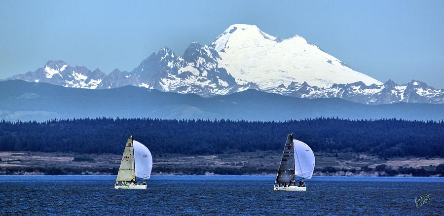 Race Week and Mountain Photograph by Rick Lawler