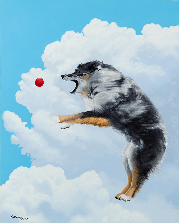 Spirit of DOG Rachel Painting by Michael Putnam