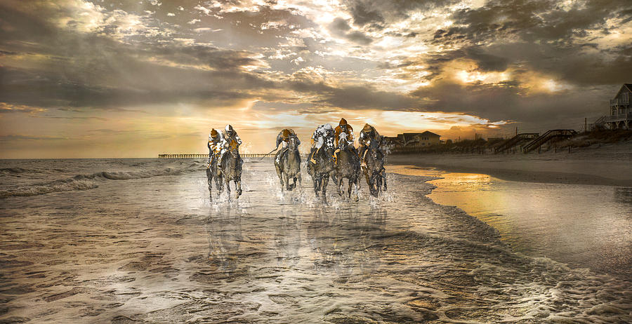 Fantasy Photograph - Racing Down the Stretch by Betsy Knapp