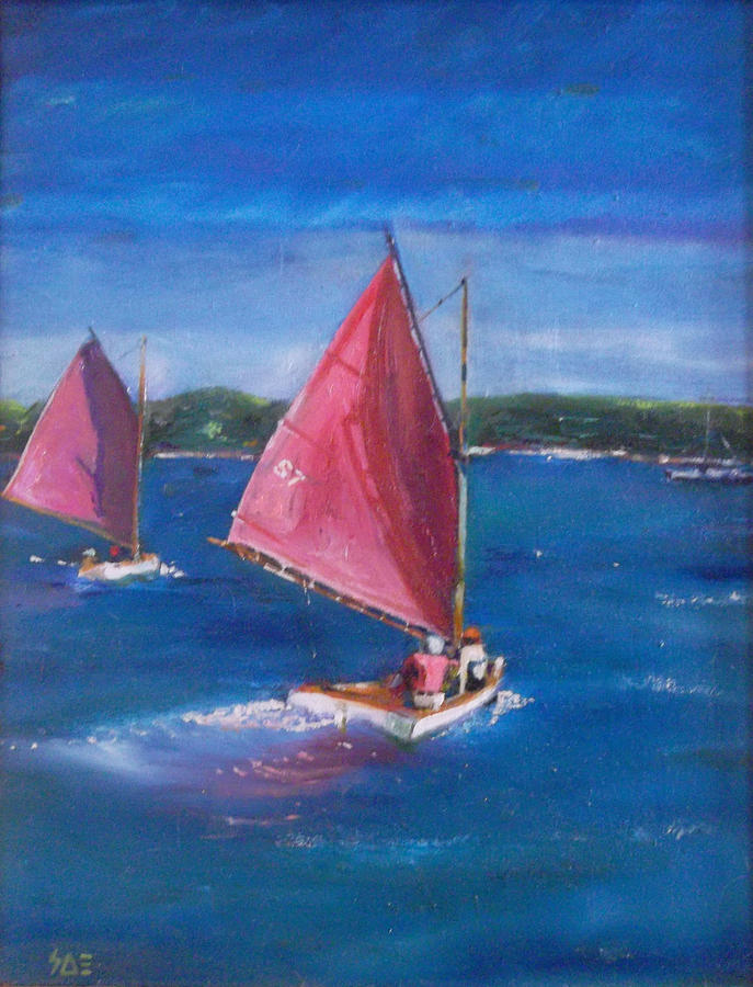 Racing the Wind Painting by Susan  Esbensen