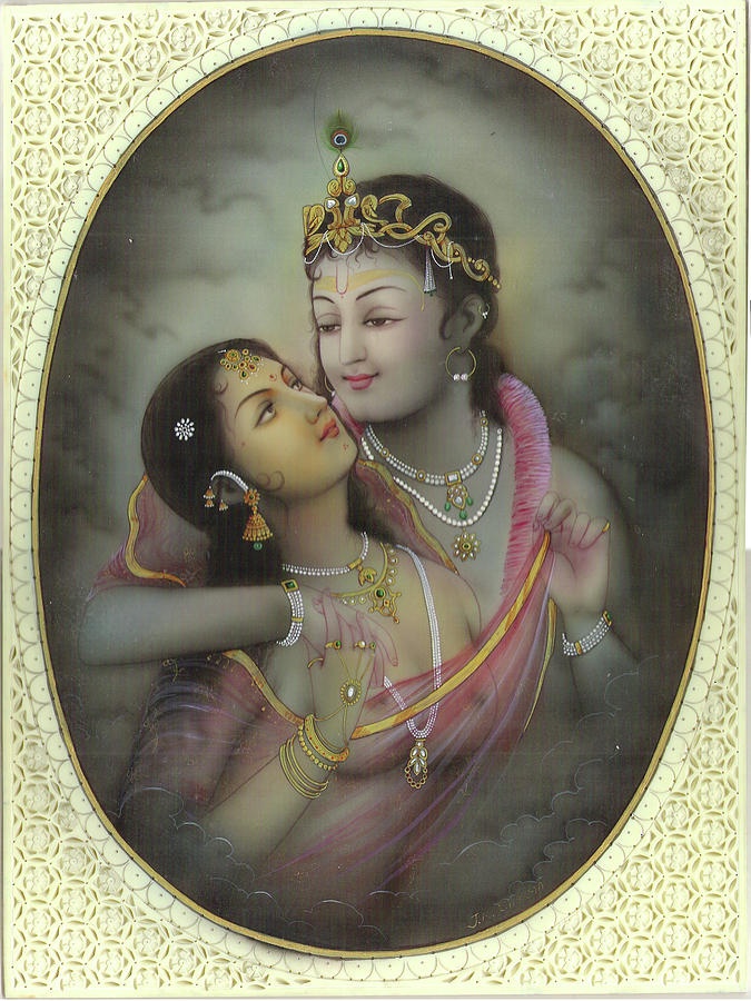 Radha-krishna Painting - Radha-krishan by Jitendra r Sharma
