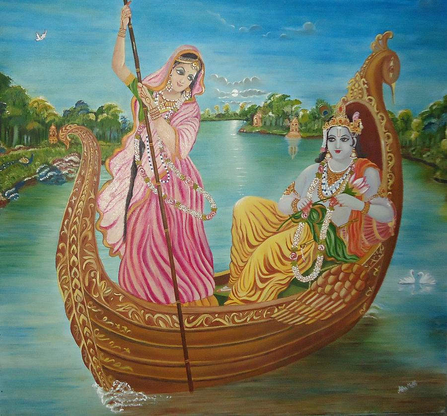 Radha Krishna Painting - Radha Krishna by Alka  Malik