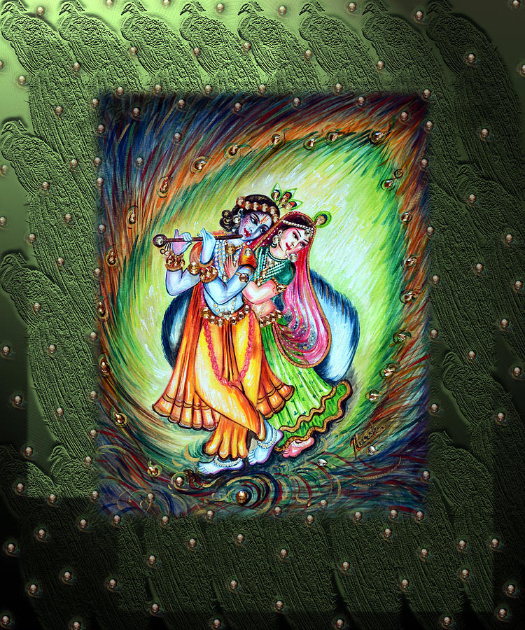 Radha Krishna Painting by Harsh Malik