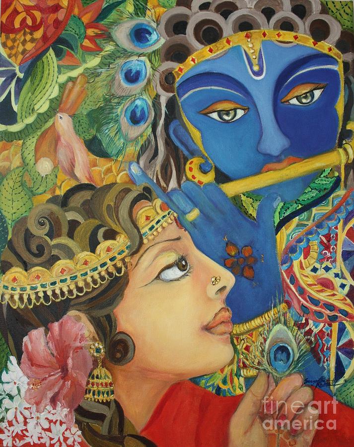 Krishna & Radha  Krishna radha, Hare krishna, Radha krishna art