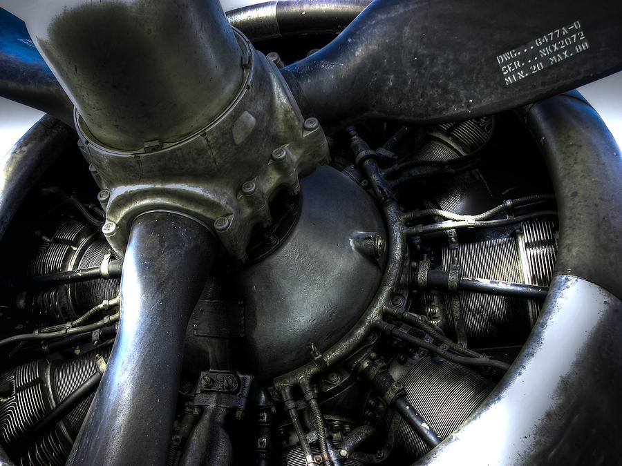 Radial Engine Photograph by Dean Ginther