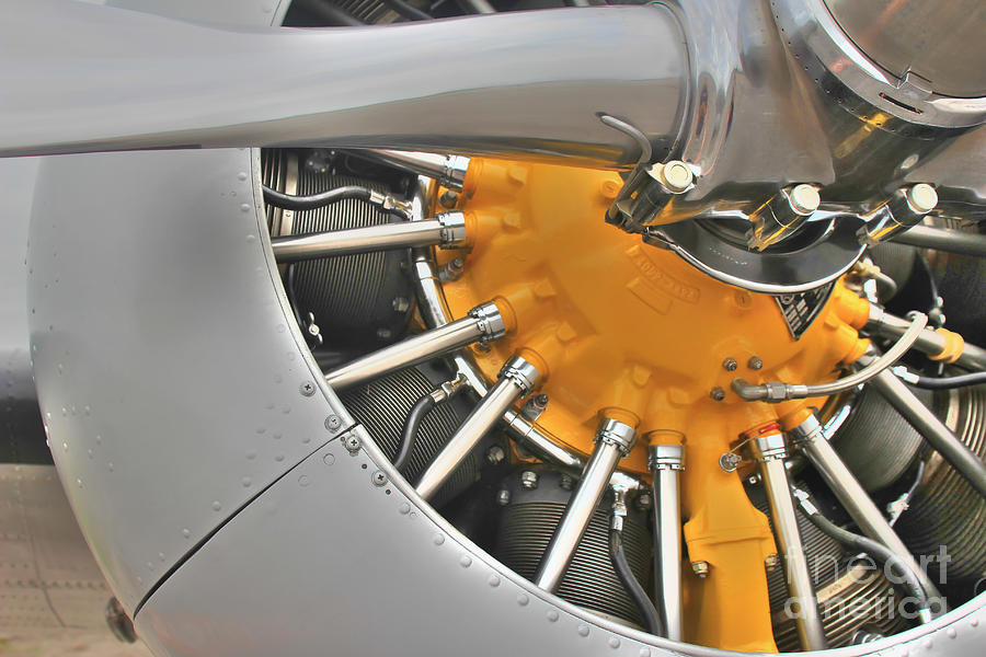 Radial Engine Detail Photograph by Ules Barnwell