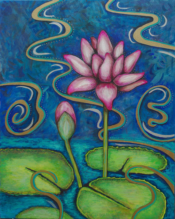 Radiant Lily Painting by Donniece Smith - Fine Art America