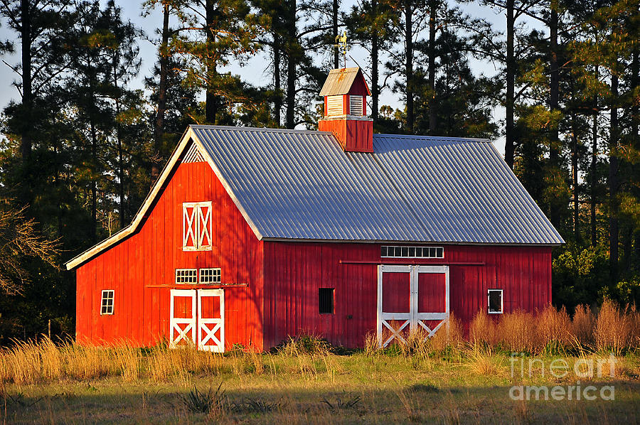 Radiant Red Barn Photograph by Al Powell Photography USA