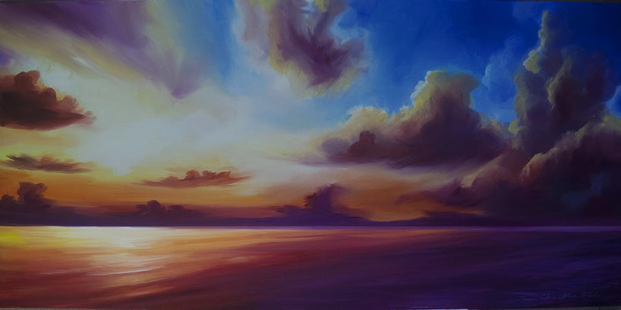 Radiant Skyburst Painting by James Hill