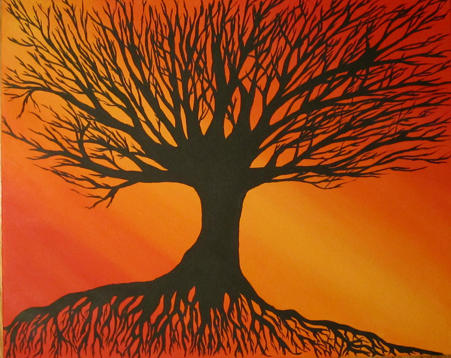 Radiant Tree Painting by Amber Summerow - Fine Art America