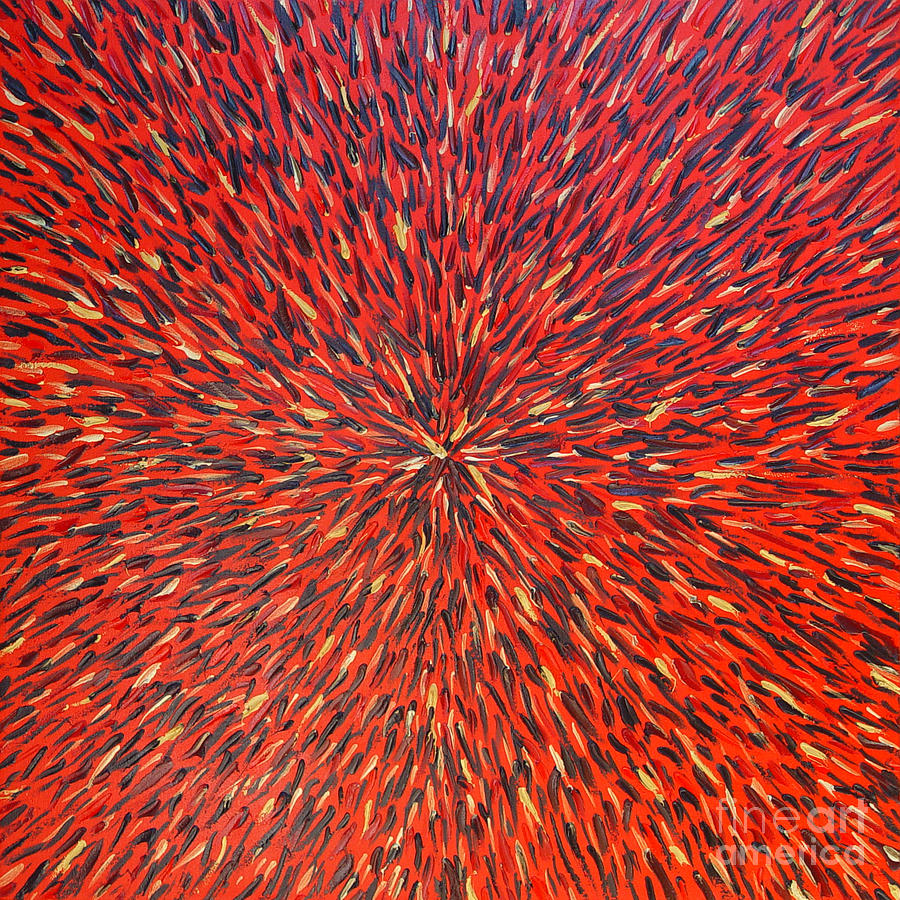 Radiation Red  Painting by Dean Triolo