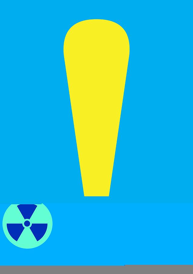 Exclamation Mark Photograph - Radiation warning, conceptual artwork by Science Photo Library