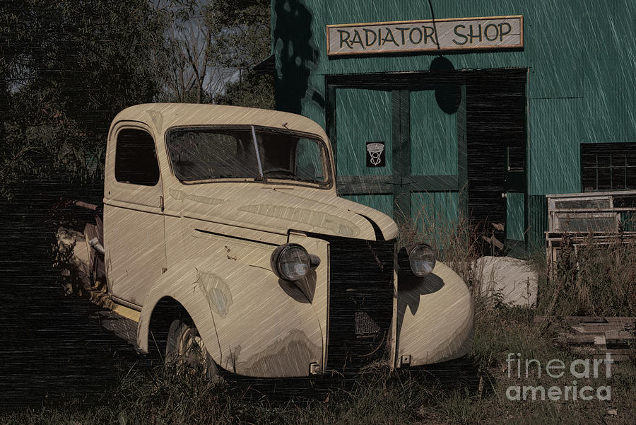 Truck Photograph - Radiator Shop by Liane Wright