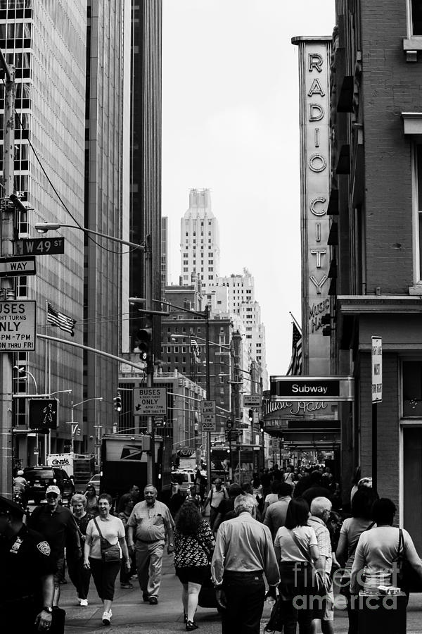 Radio City at 49th Street Photograph by Robert Yaeger