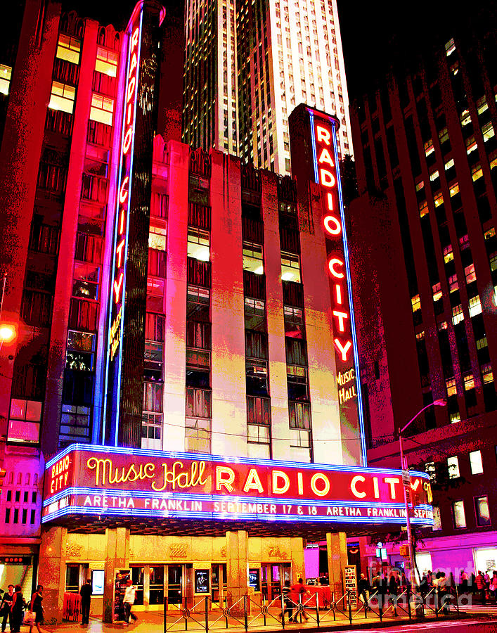 Radio City Music Hall Aretha Franklin Photograph by Larry Oskin