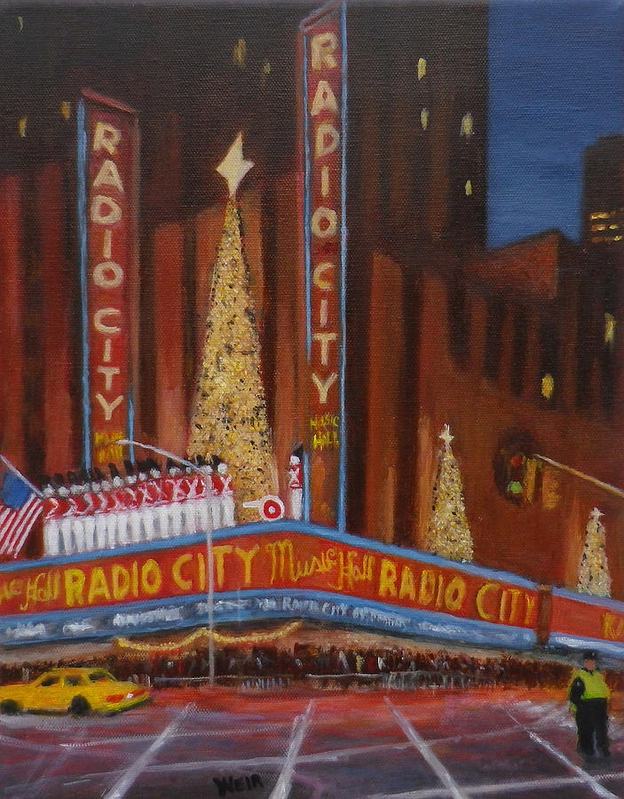 Radio City Music Hall New York City Painting by Chris Weir