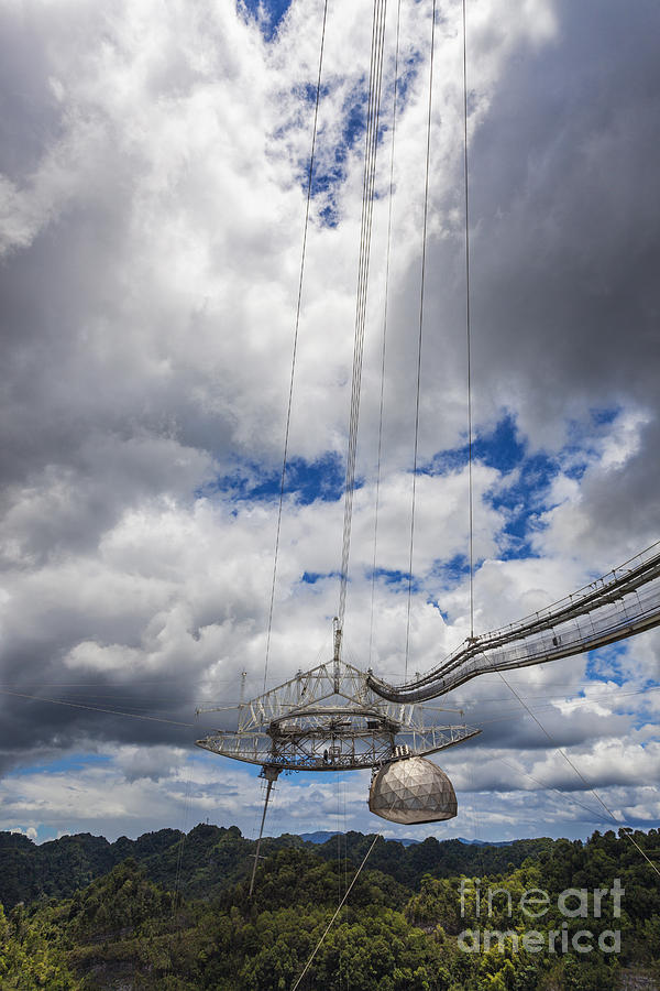 Space Photograph - Radio Telescope at Arecibo Observatory in Puerto Rico by Bryan Mullennix