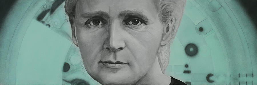 Radium- Marie Curie Painting by Simon Kregar