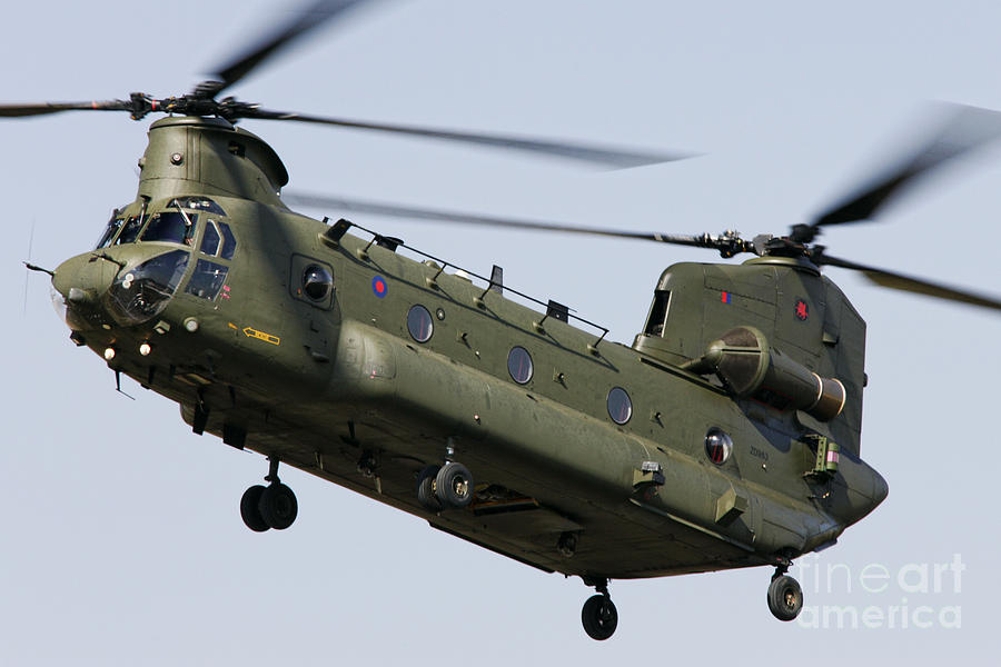 Raf Ch-47d Chinook Helicopter Photograph by Joe Fox