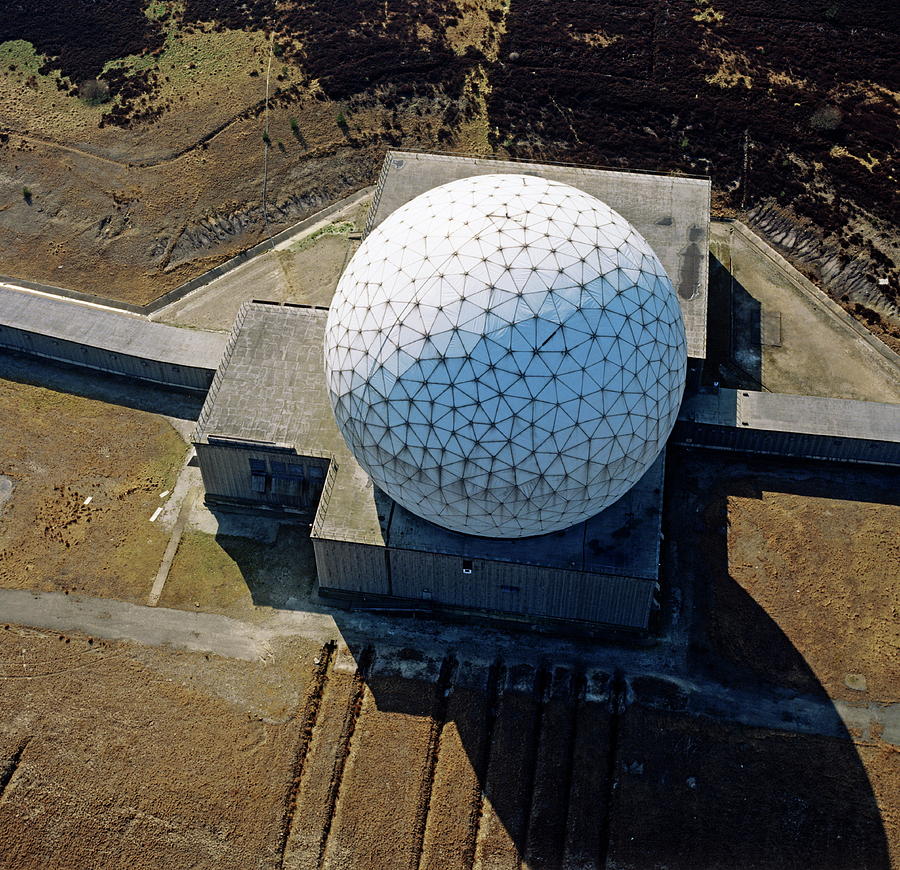 Spring Photograph - Raf Fylingdales Bmews Radome by Skyscan/science Photo Library