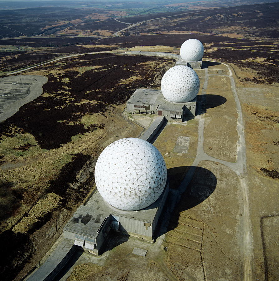 Raf Fylingdales Bmews Radomes Photograph by Skyscan/science Photo Library